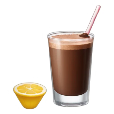 Macron drink chocolate sticker