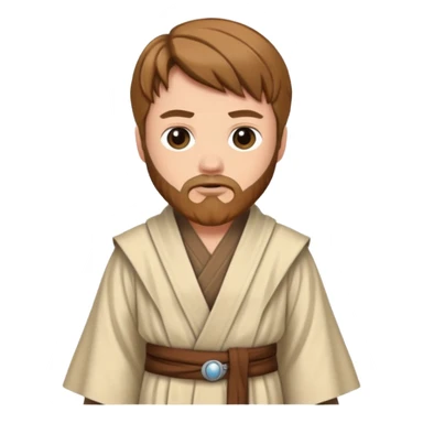 Cute style general kenobi sticker