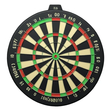 Dart board sticker