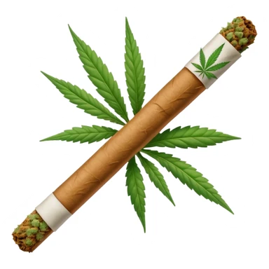 Joint with marijuana  sticker