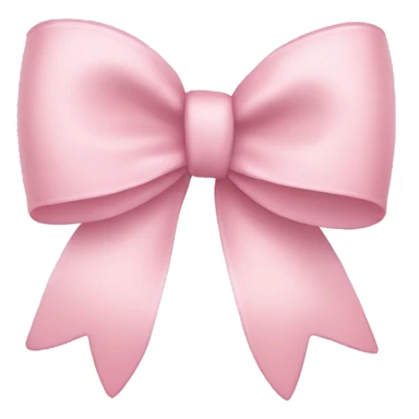 Light pink bow sticker
