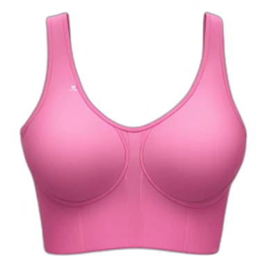 A dress form is adorned with a pink sports bra top sticker