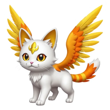 Gatomon-Pteromon sticker