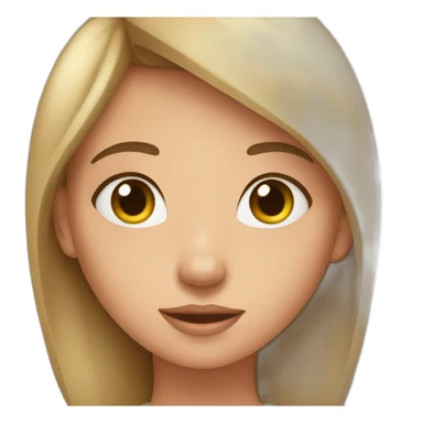 Girl while listening to other girl  sticker