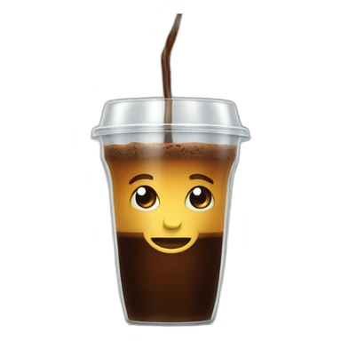 caffine in coffe glass sticker