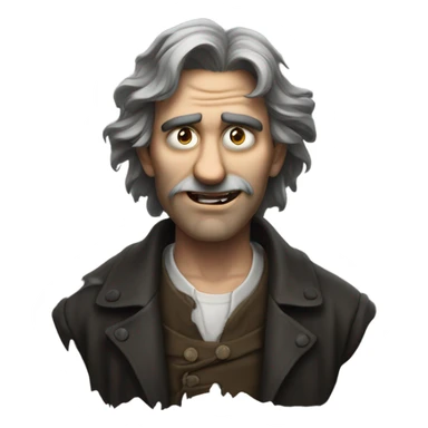 horrifying man sticker