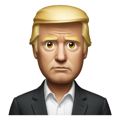 Trump photorealistic serious sticker