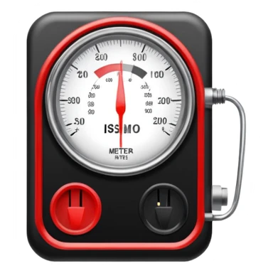 a meter gauge sticker