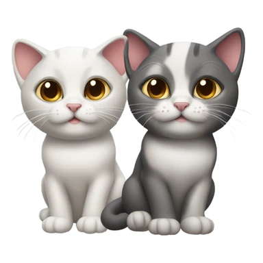 Three headed cat  sticker
