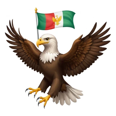 Eagle with Kurdistan flag sticker
