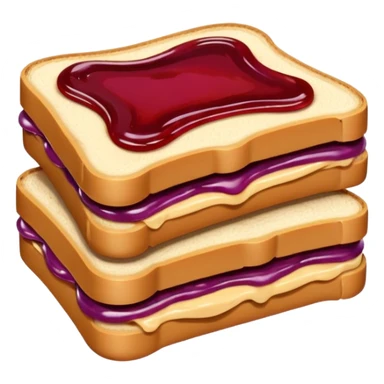 Peanut butter and jelly sticker