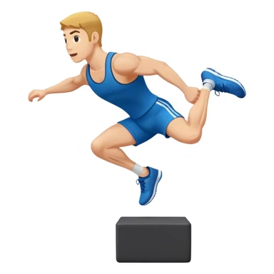 plyo-box-jump exercise side-view sticker