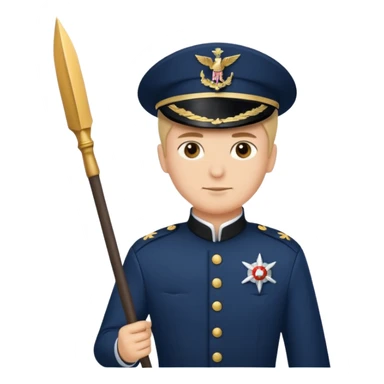  Marshal + navy + banner spear sticker