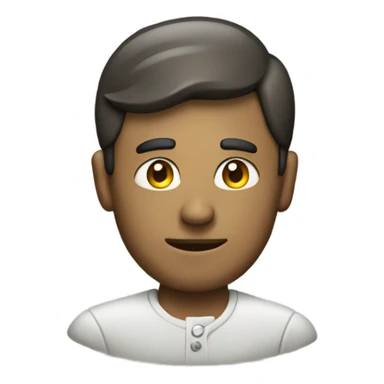 A man with a knob on his head sticker