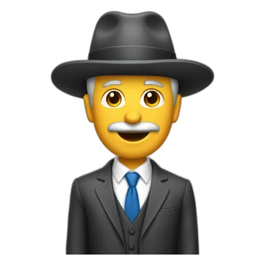 señor de 50 años canoso ejecutivo sticker