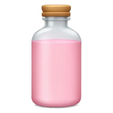 Pale pink medicine bottle sticker