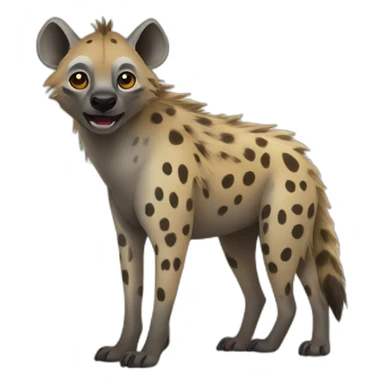 Spotted Hyena standing sticker