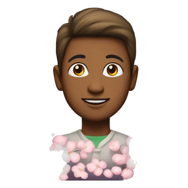 Jeune pousse se transformant en fleur de cerisier sticker