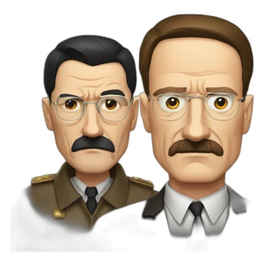 hitler and walter white sticker