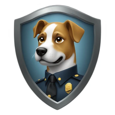 cibersecurity-digital-dog--officer-wielding-shield sticker