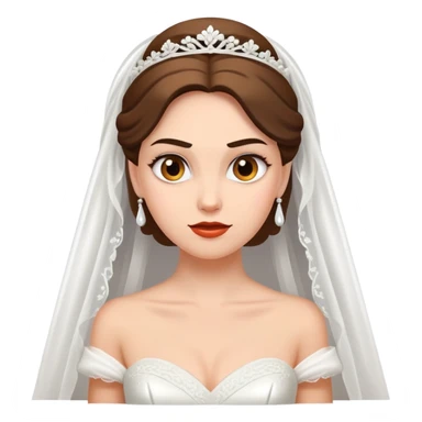 bride in a wedding dress looking mischievous, subtle reference to cuckold theme, no explicit content sticker