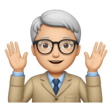 祝賀成功 by Cute招sir (with glasses)（casual wear) sticker