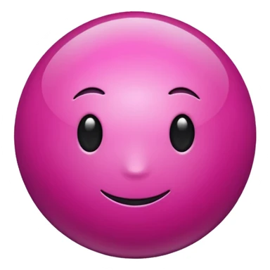 magenta sphere. sticker