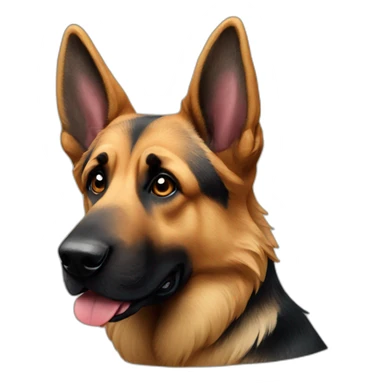 a german sheperd dog sticker