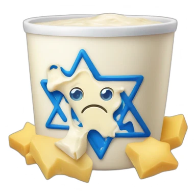 Dairy with Star of David sticker