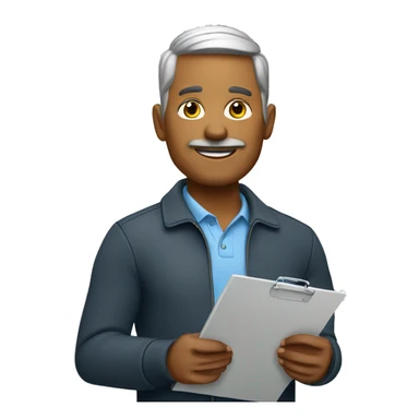 coach with clipboard sticker