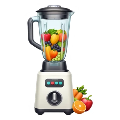 blender filled with fruit and vegetables  sticker
