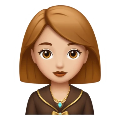 very fancy girl brown sticker