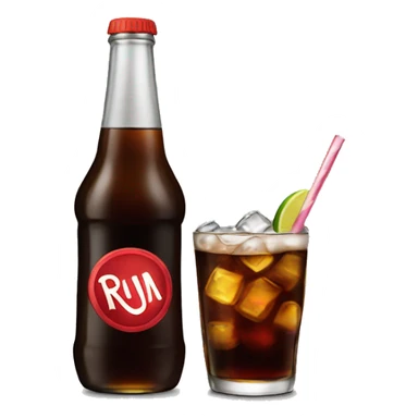 Rum and coke  sticker