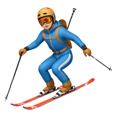 man skiing on aspen mountain sticker