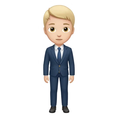 Young man, tailored trousers, a crisp button-down shirt, a blazer, and tie

 sticker