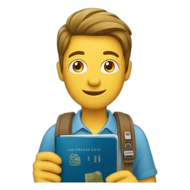 traveller holding your passport sticker