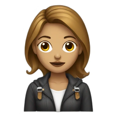 caffeine addicted female designer sticker