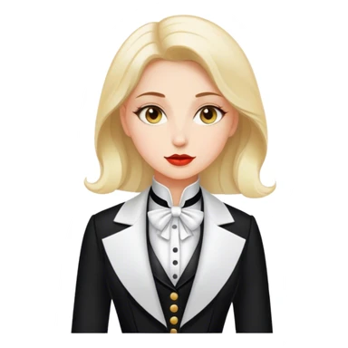 woman polish tailcoat politician sticker