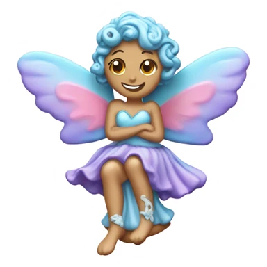 cookie heart with fairy sticker