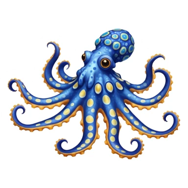 Blue ringed octopus sticker