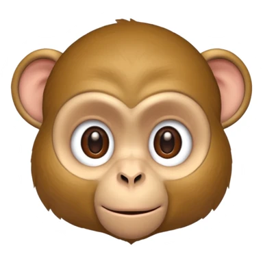 brainy monkey sticker