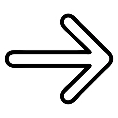 flèche pointant vers la droite, avec pointe en triangle sticker