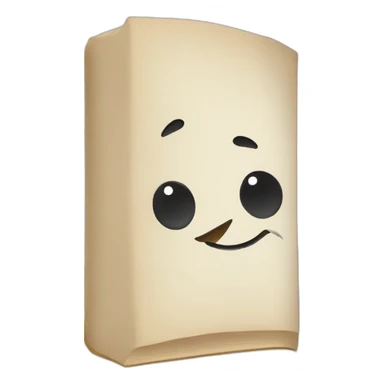 Book with happy face sticker