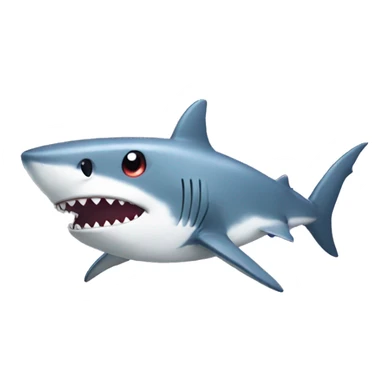 Anime shark with legs sticker