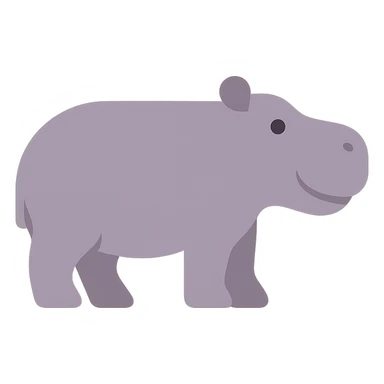 Hippo sticker