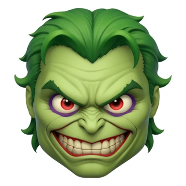 Joker hulk face sticker