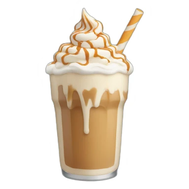 caramel milkshake sticker