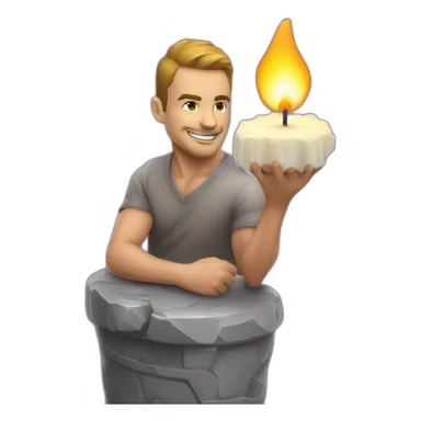 crypto market candles climber sticker