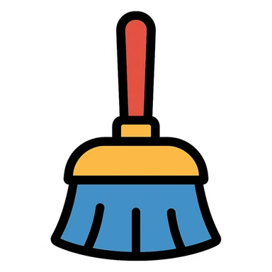 A cleaning tool sticker