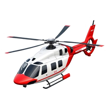 Rescue Helicopter - Airbus H145 (Model Year: 2021) (Iconic colour: Red with white) sticker